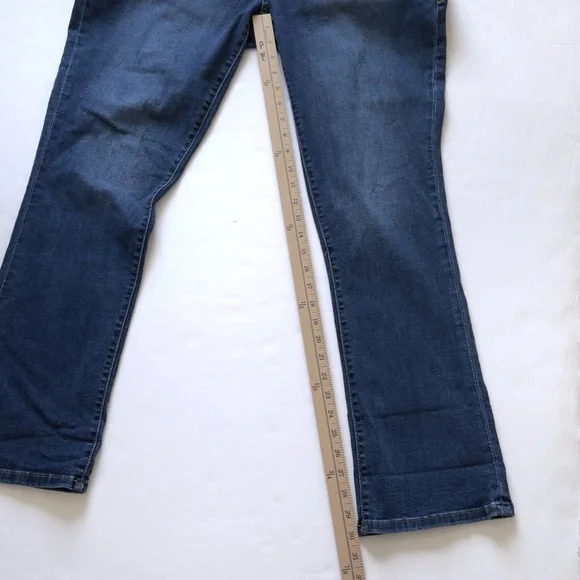 Lularoe Magic Waist Skinny Fit Bootcut Jeans 38 Stretch Comfy Mom Medium Wash - Picture 10 of 14